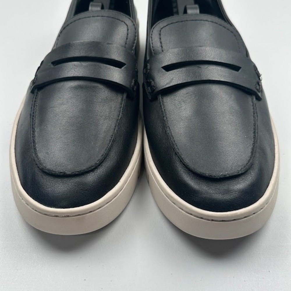 Vionic Uptown Loafer Womens 11 Black Leather Slip On Shoe Comfort Travel - Picture 4 of 12